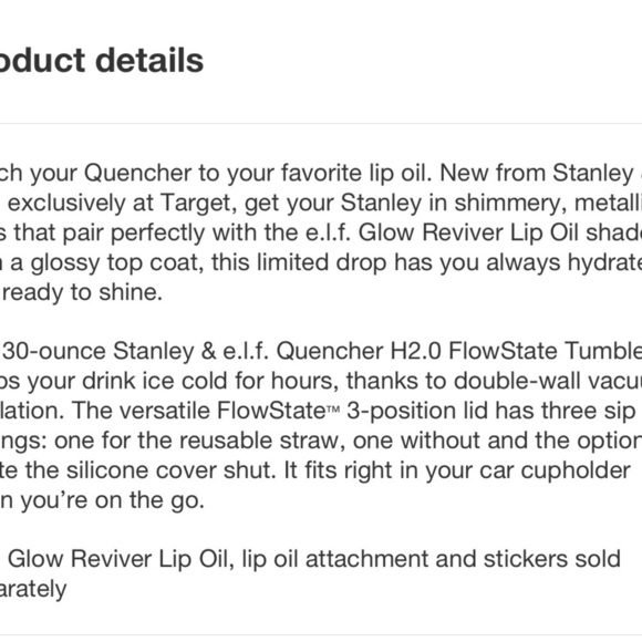 Stanley elf target exclusive honey 30 oz tumbler NWT - Picture 6 of 7